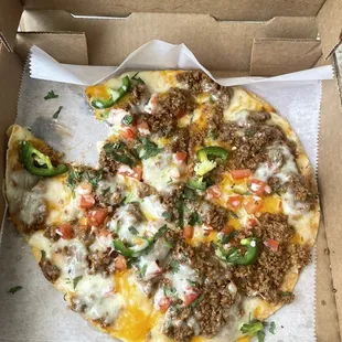 Meat Mexican Pizza