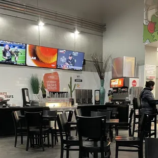 Dirty overflowing plates in the corner