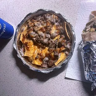burrito &amp; nachos - el fuego (delivered by doordash) - sacramento