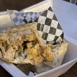 Chicken burrito