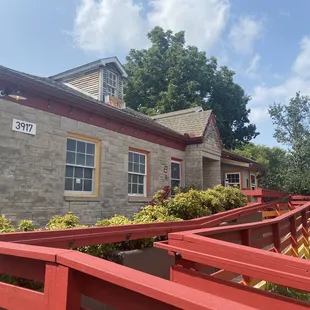 Exterior entrance with wheel chair ramp