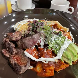 Chilaquiles with Steak