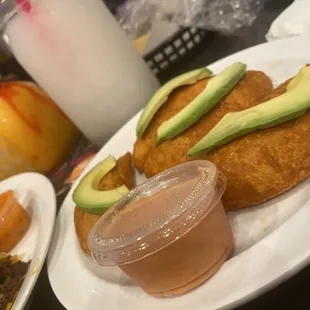 a plate of food on a table