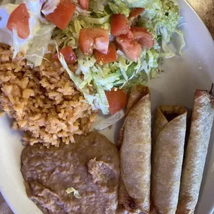 Flautas plate
