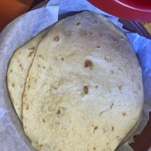 Four tortillas