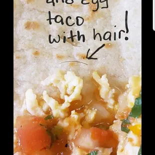 If you order food from this place make sure you bring a razor.