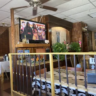 Telenovela and La virgen de Guadalupe.