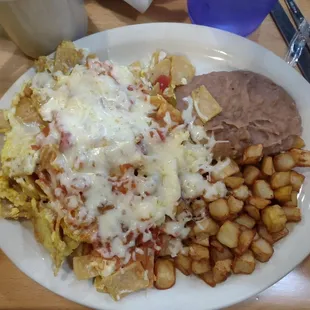 Chilaquiles, yum, which I requested because it wasn't on the menu.