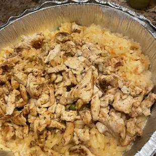 Cheesy Chicken Mexican Rice