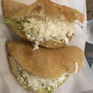 Fried quesadillas