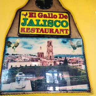 Sign in restaurant
