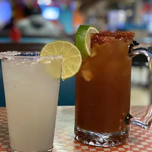 Paloma and michelada