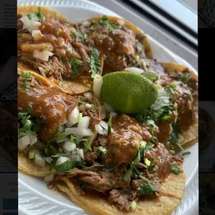 a plate of mexican food