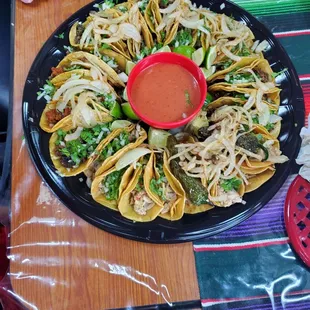 25 taco platter $35