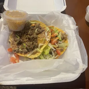 It's supposedly chicken and a steak Tostada my dog wouldn't even eat it