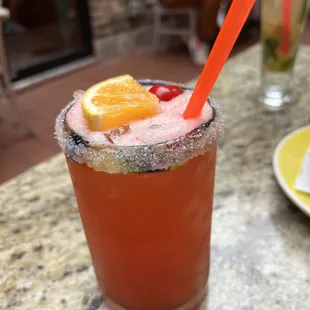 Amazing strawberry margarita