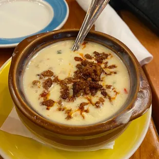 Queso Fundido with chorizo