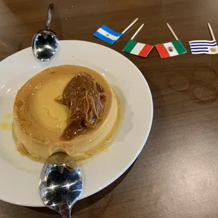 Flan with caramel sauce
