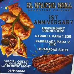 El Gaucho Grill - First Anniversary (1)!  June 14, 2023