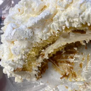 a half eaten cake