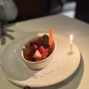 Crème Brûlée is so very tasty here.