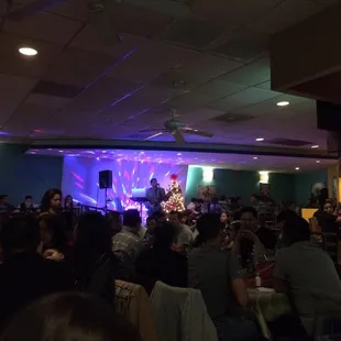 The dining room.. Live music on a Saturday night