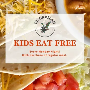 Every Monday - Kids Eat Free