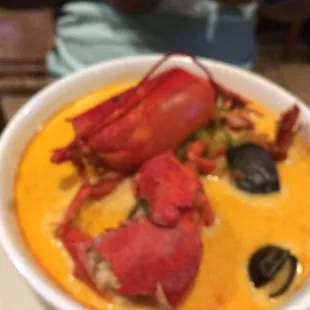 Seafood soup is the best!