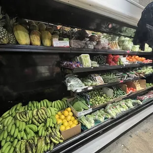Refrigerated produce section