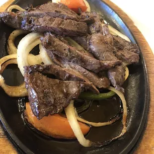 Steak fajitas