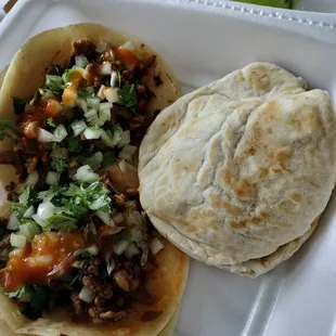 Fajita tacos gordita