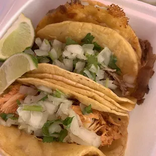 Tacos and barria  taco. We liked them all.