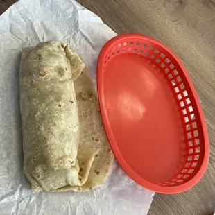 Steak Egg and Beans Breakfast Burrito