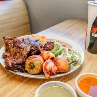 a plate of food