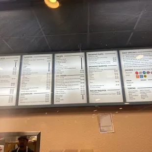 Full menu