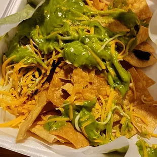 a plate of nachos
