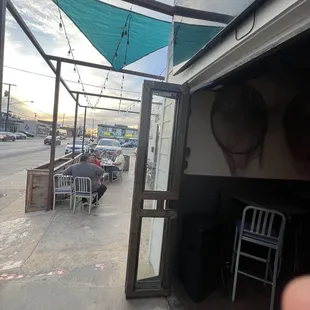 Front patio from the bar