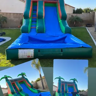 New Tropical water slide 27L,15W ,16H kid and adult friendly