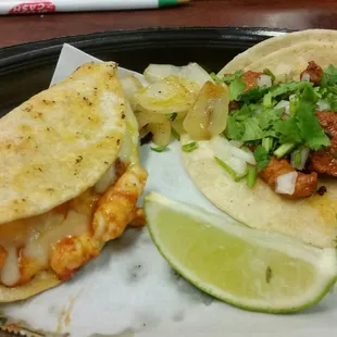 Shrimp Diabla Taco. Outstanding.  Fresh beyond compare. Street Taco Al Pastor Excellent.
