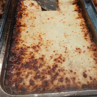 Pastelon......sweet plantains with chicken, lasagna style.