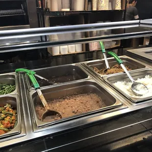 a variety of food items