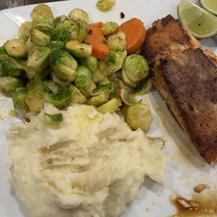 Salmon and Brussels