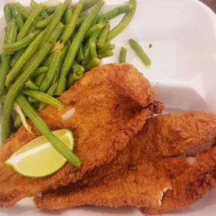 2&apos;23&apos;20 Catfish Meal w 2 Sides (the other is a salad) - Delicious !!
