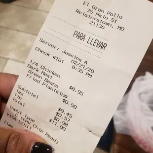 Charged me xtra for plaintains! I could&apos;ve easily ordered something else, I normally don&apos;t order them anyway. And I tipped them a dollar @_@