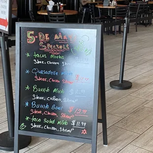 Cinco de Mayo specials