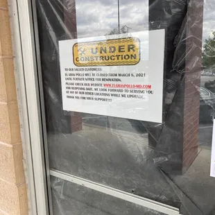 Temporarily closed for renovations