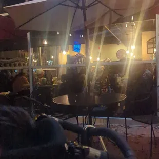 Indoor and outdoor seating