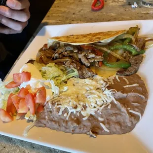 Fajita Quesadilla Lunch