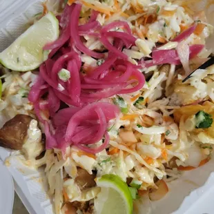Yuca con chicharron