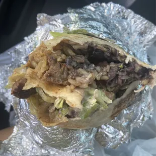 Steak/carne asada burrito